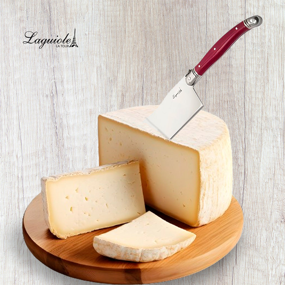 Conjunto De 3 Facas Laguiole Luxo Para Queijo Em Bandeja De Madeira, Bordeaux