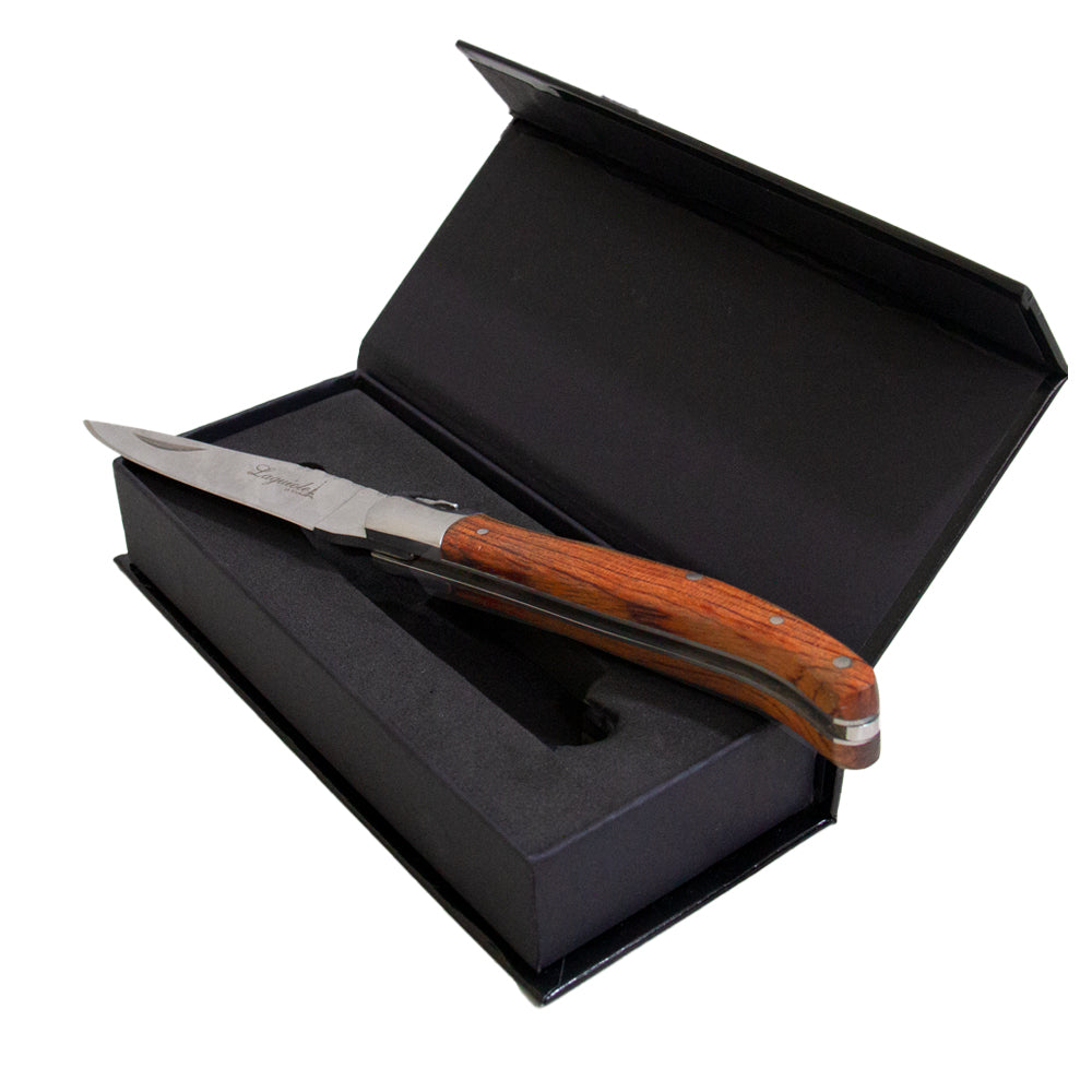 Faca De Bolso Laguiole Ultra Premium Dobrável Com Caixa Para Presente
