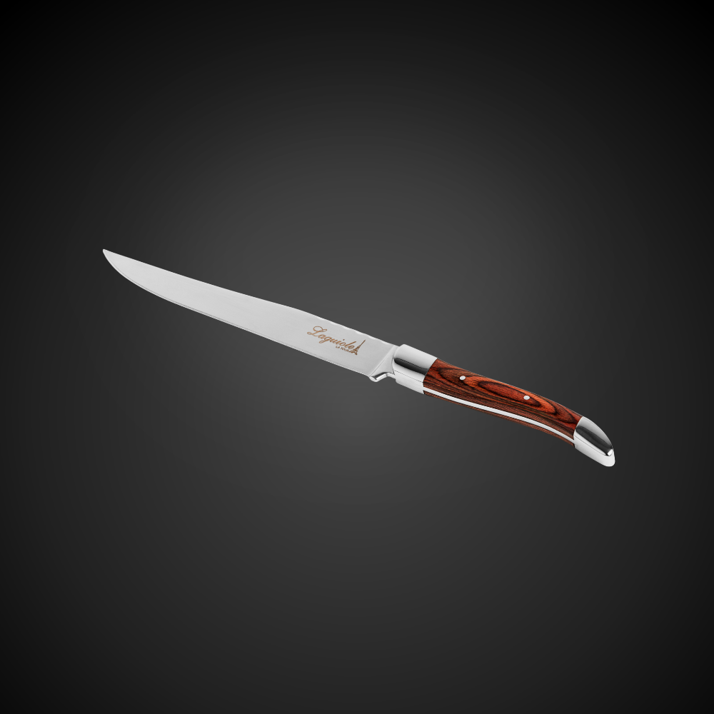 Faca & Garfo Para Destrinchar Laguiole Ultra Premium Com Caixa Para Presente