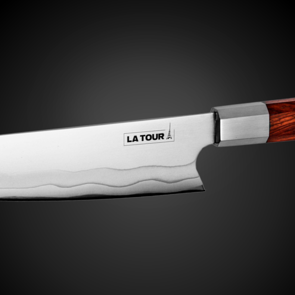 Faca Profissional Kyoto Damasco Aço 440C 7 Camadas