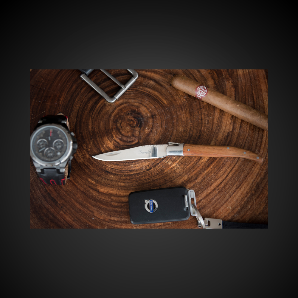 Faca De Bolso Laguiole Ultra Premium Dobrável Com Caixa Para Presente