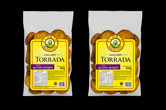 Torrada 4 Queijos Caixa 15 Unidades