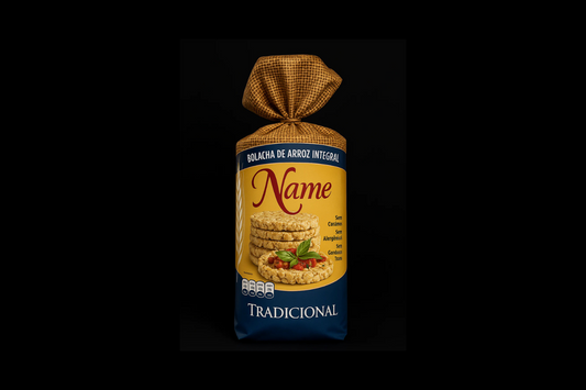 Bolacha De Arroz Integral Tradicional Caixa 24 Unidades