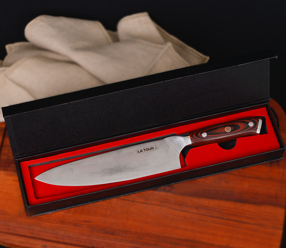 Faca Texas Profissional Damasco Aço 67 Camadas