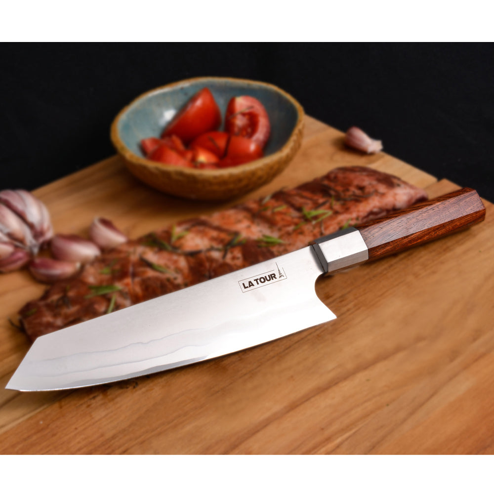 Faca Profissional Kyoto Damasco Aço 440C 7 Camadas