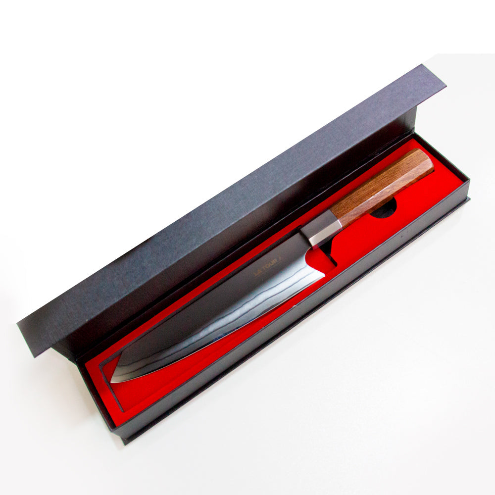 Faca Profissional Kyoto Damasco Aço 440C 7 Camadas