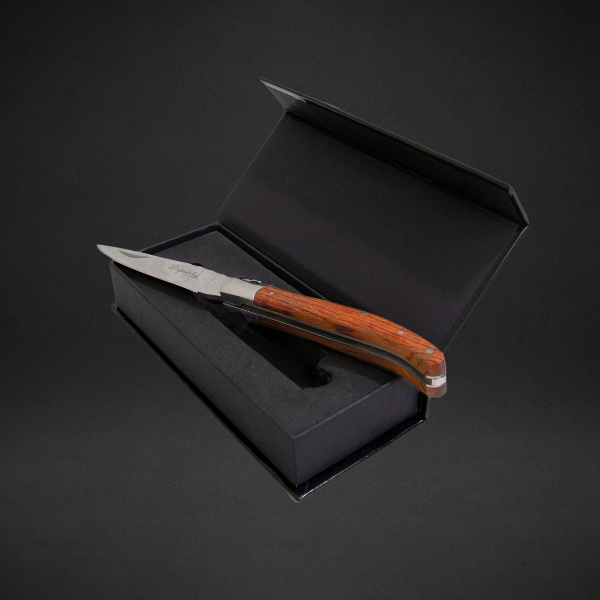 Kit Dia Dos Pais Sabre Champagne + Faca Do Chef Laguiole + Faca Bolso
