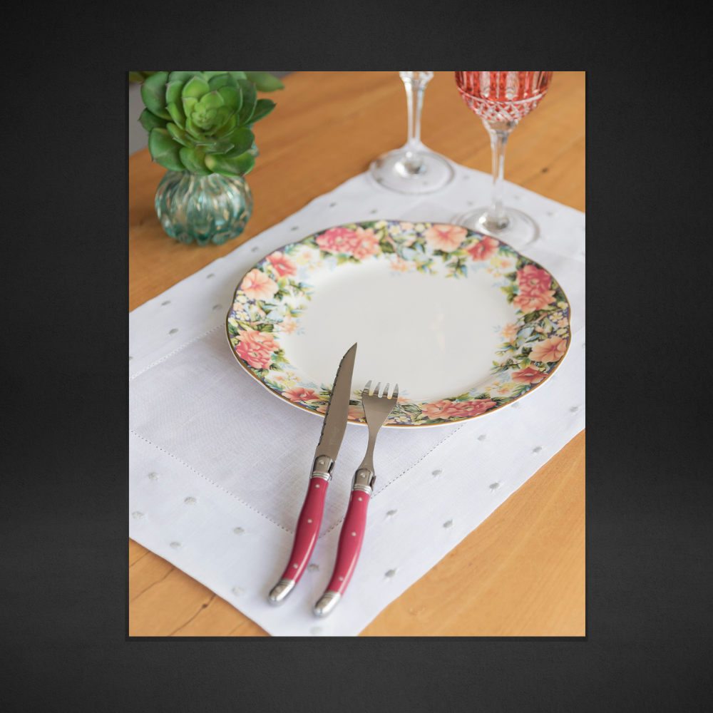 Conjunto De 6 Facas Laguiole Luxo Com Cepo De Madeira, Bordeaux