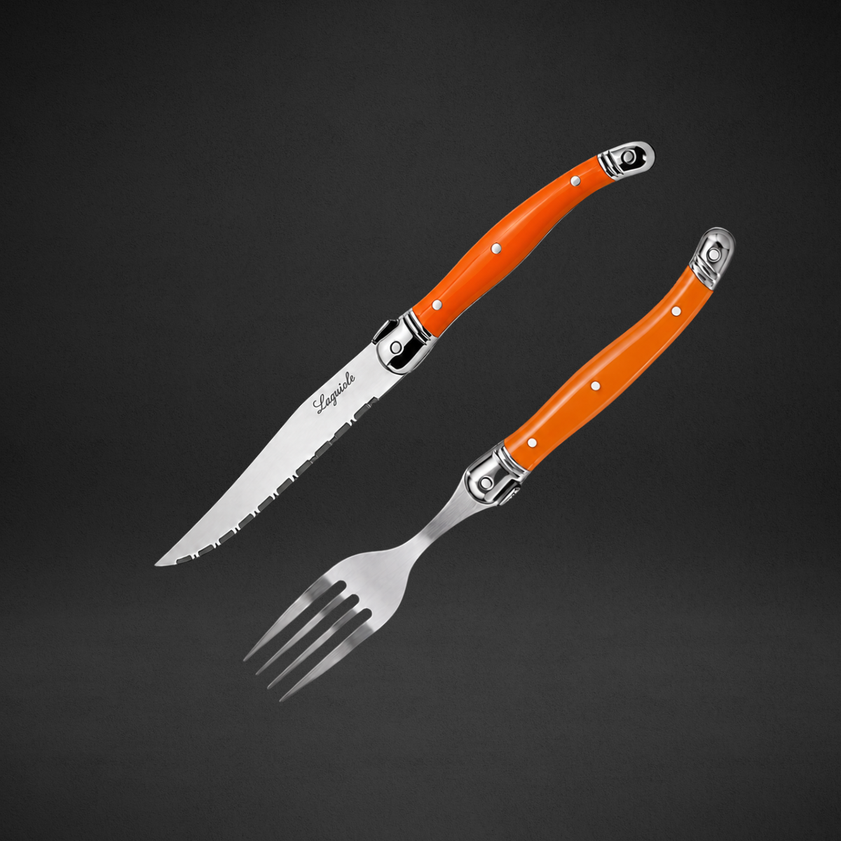 Faqueiro Inox Laguiole La Tour 12 Peças Premium 6 Garfos + 6 Facas