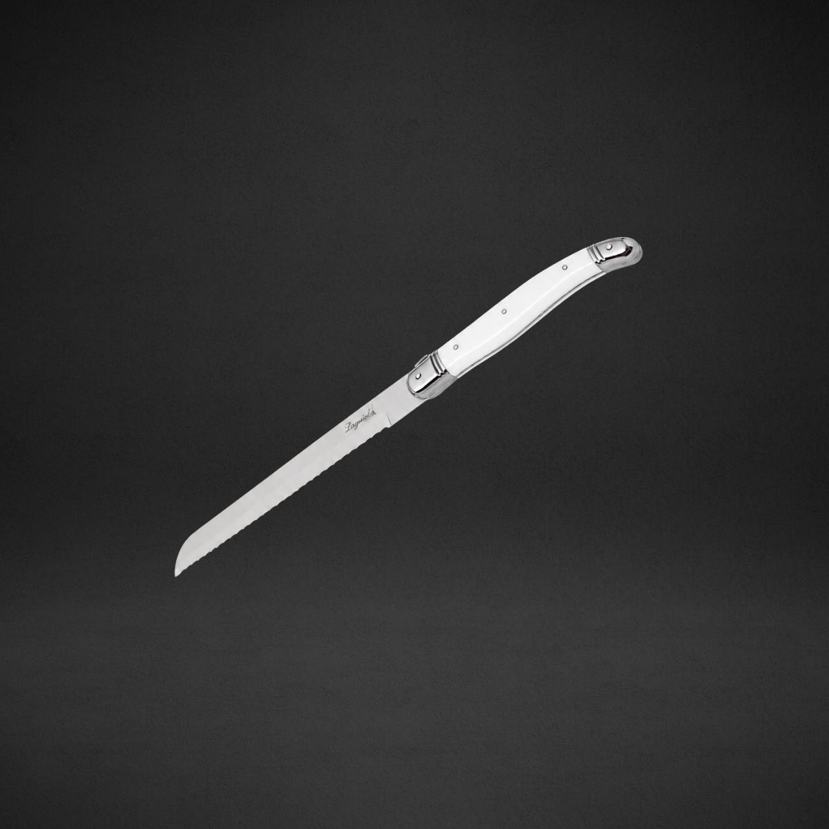 Faca De Pão Em Inox Laguiole La Tour 35,5cm Cabo Resistente