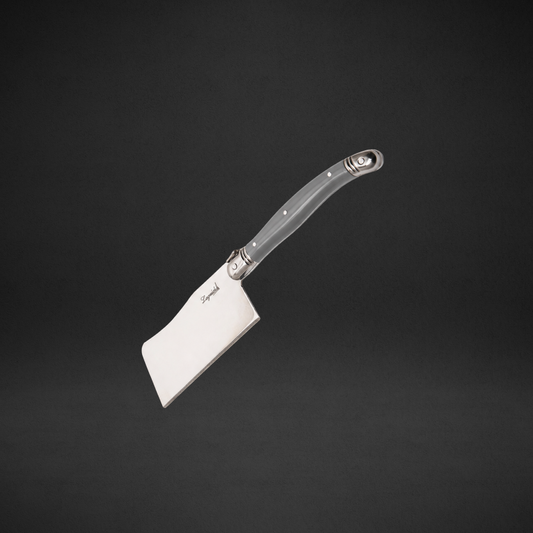 Conjunto De 3 Facas Laguiole Luxo Para Queijo Em Bandeja De Madeira, Cinza