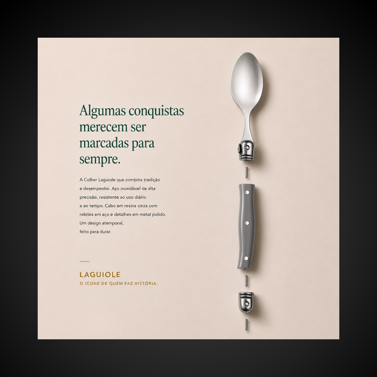 Colher Sobremesa 6 Pecas Laguiole La Tour | Inox Ultra