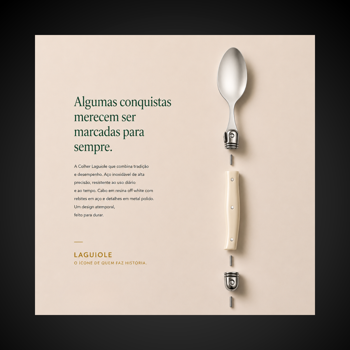 Colher Sobremesa 6 Pecas Laguiole La Tour | Inox Ultra