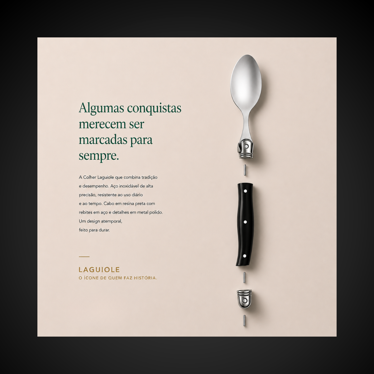 Colher Sobremesa 6 Pecas Laguiole La Tour | Inox Ultra