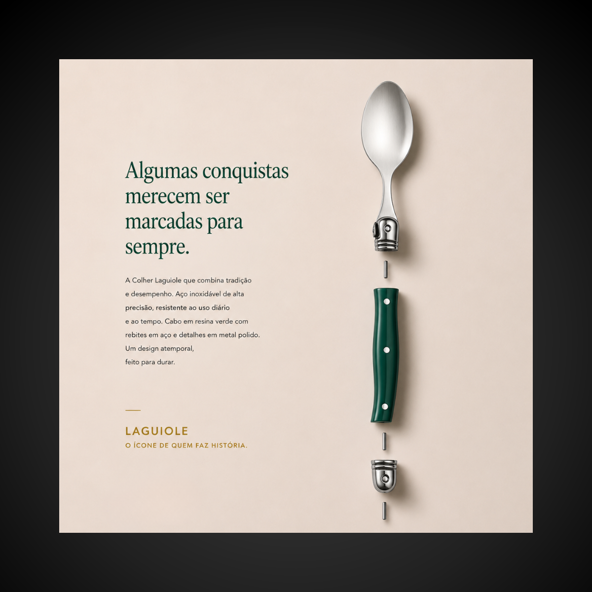 Colher Sobremesa 6 Pecas Laguiole La Tour | Inox Ultra