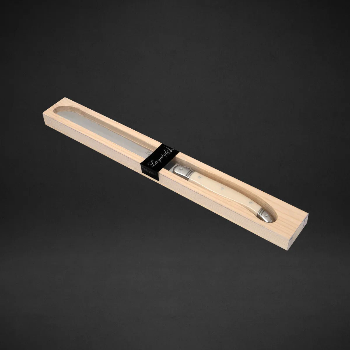 Faca De Pão Em Inox Laguiole La Tour 35,5cm Cabo Resistente