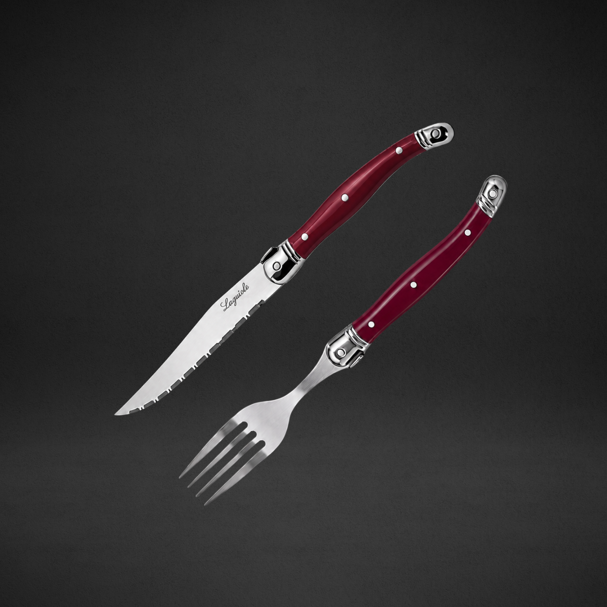Faqueiro Inox Laguiole La Tour 12 Peças Premium 6 Garfos + 6 Facas
