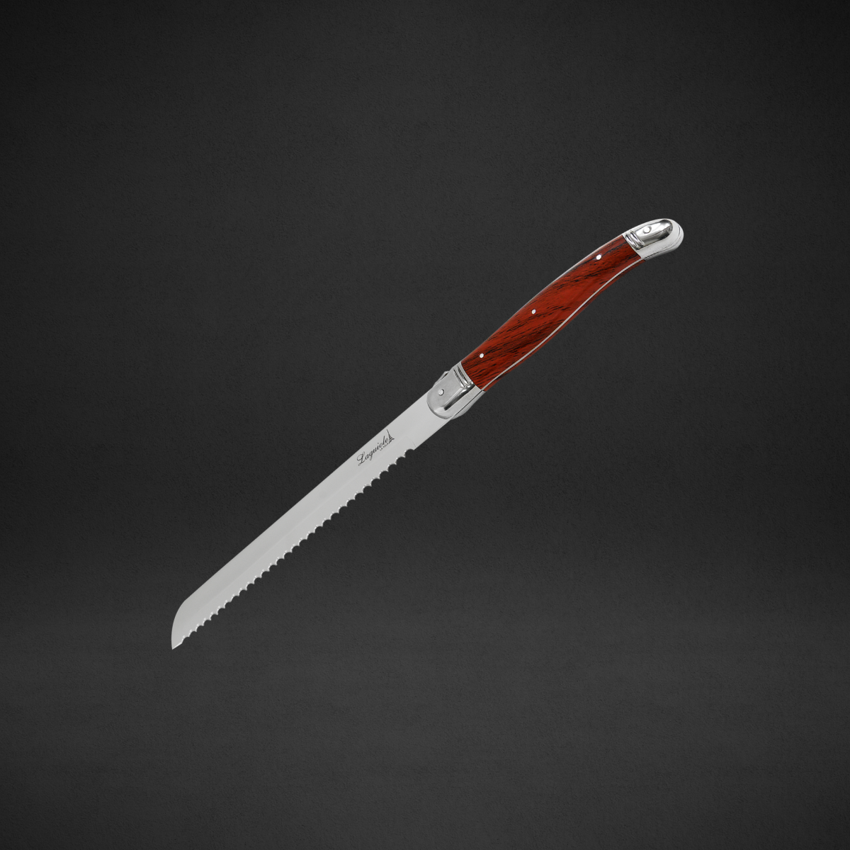 Faca De Pão Em Inox Laguiole La Tour 35,5cm Cabo Resistente