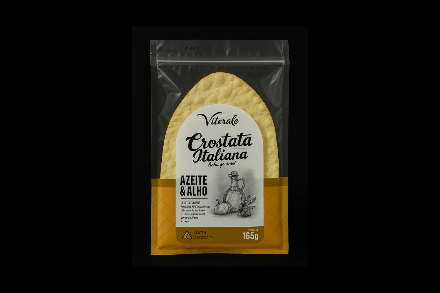 Crostata Azeite E Alho Viterale Caixa Com 10 Unidades