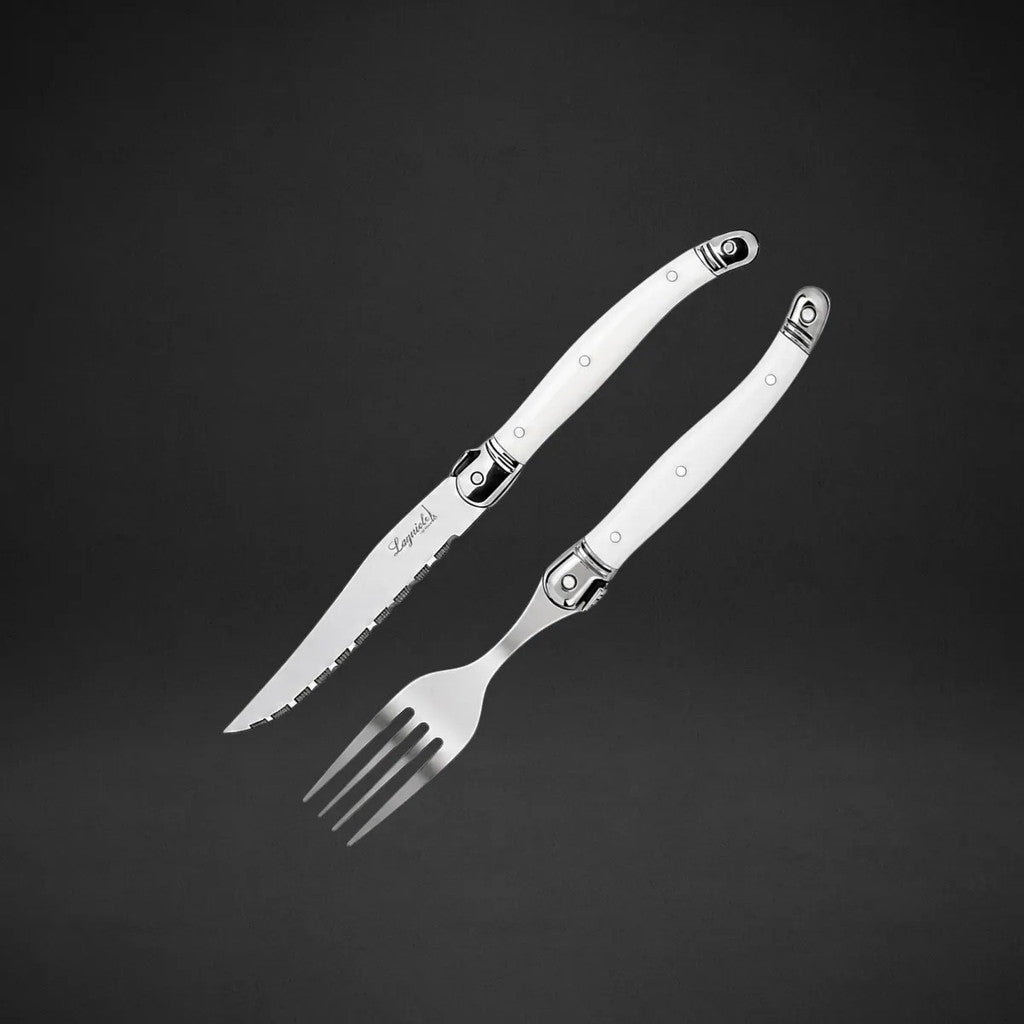 Faqueiro Inox Laguiole La Tour 12 Peças Premium 6 Garfos + 6 Facas