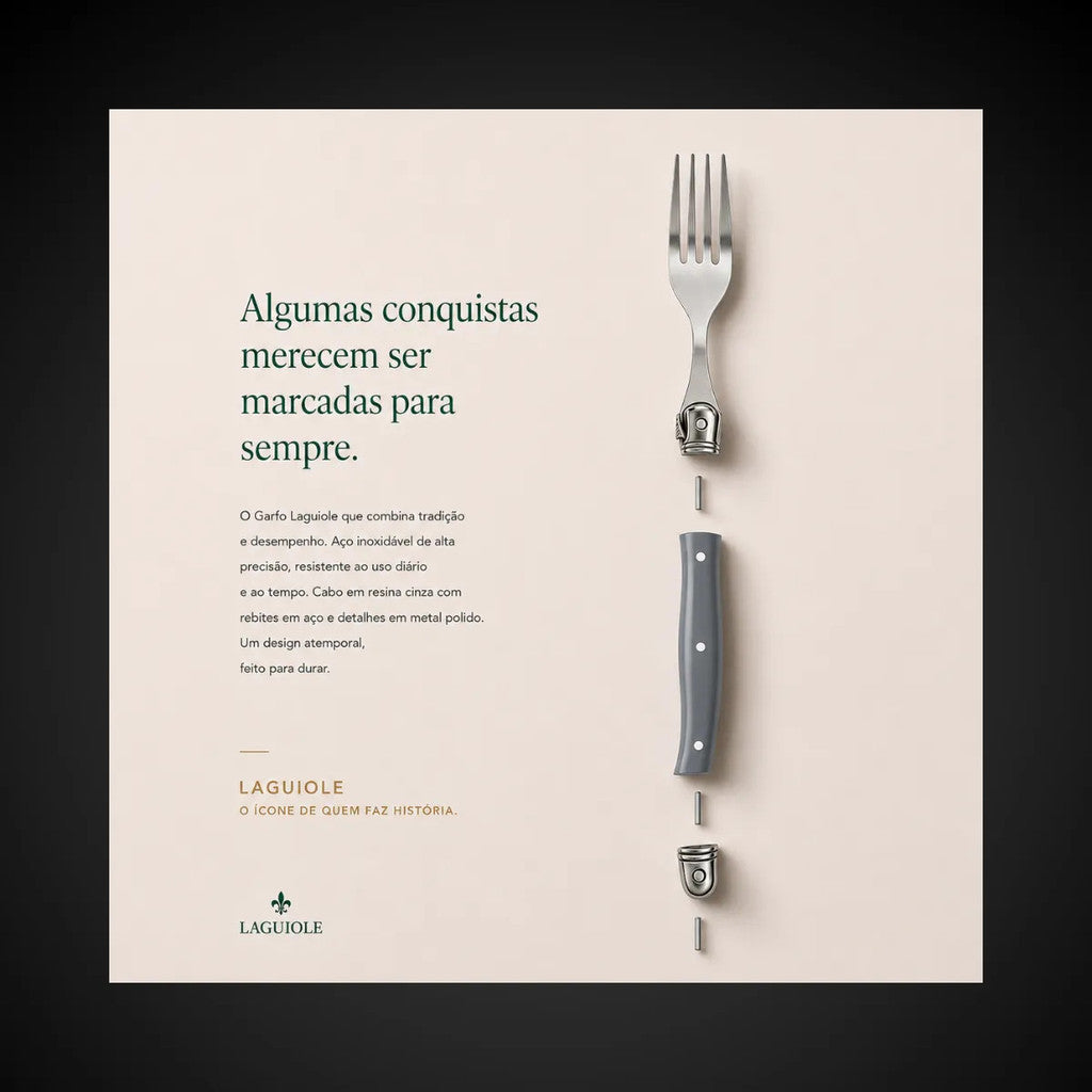 Faqueiro Inox Laguiole La Tour 34 Peças Premium Serviço Completo